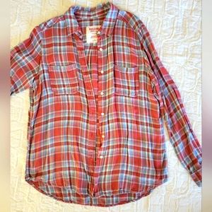 Mossimo plaid button down